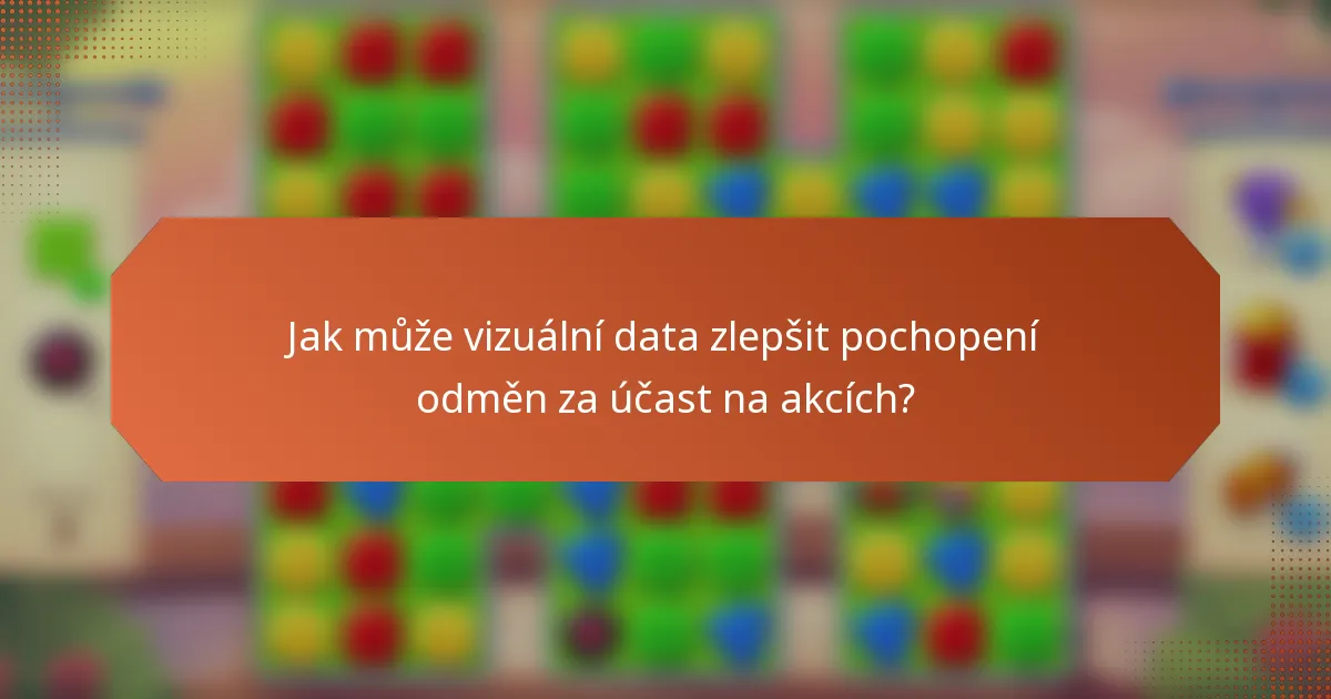 Jak může vizuální data zlepšit pochopení odměn za účast na akcích?